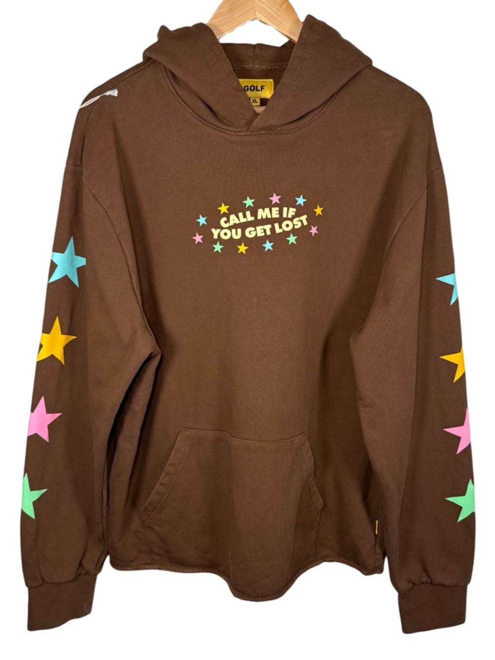 Golf Wang CMIYGL Brown Star Sleeve Hoodie XL Tyler The Creator